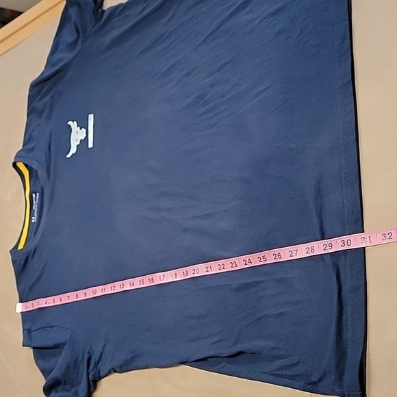 Under Armour Mens Project Rock Blood Sweat Respect Shirt Navy Blue Size 2XL - Picture 7 of 10
